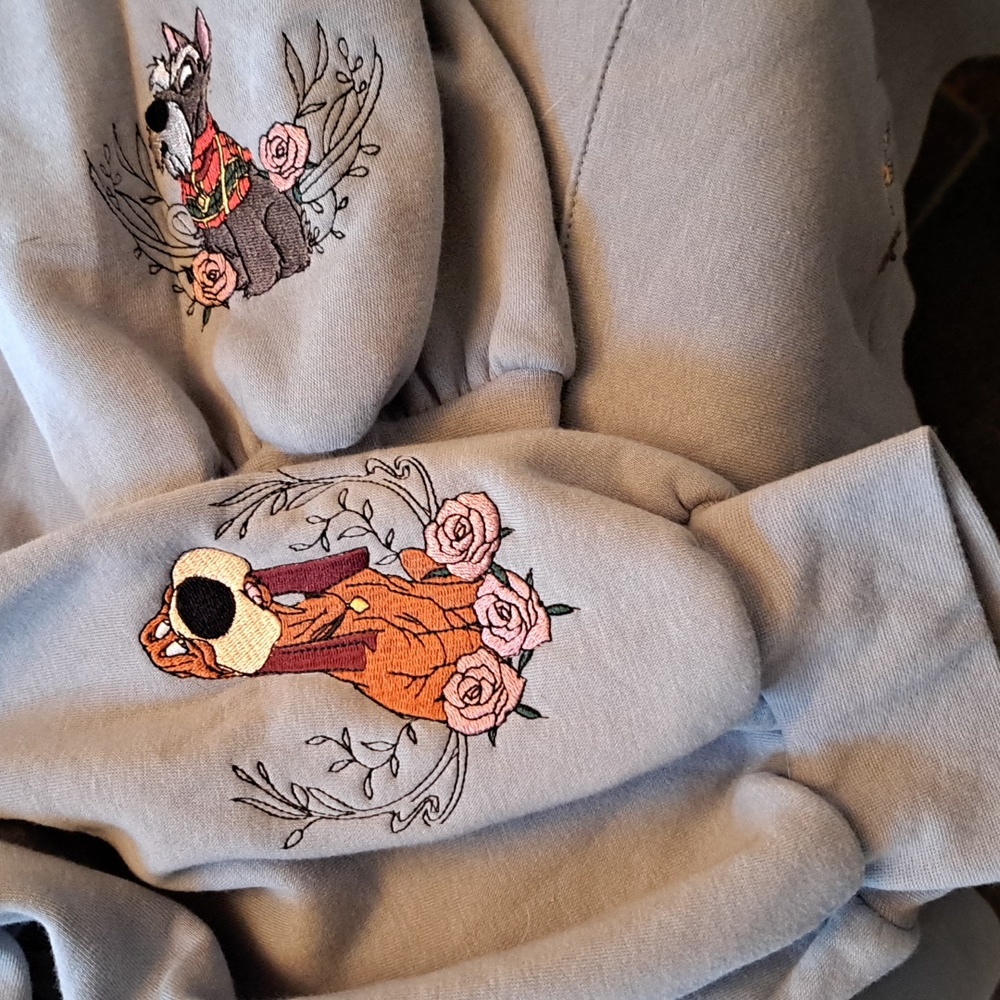 Disney Blue Lady and the Tramp Women's Hoodie - Picture 9 of 16